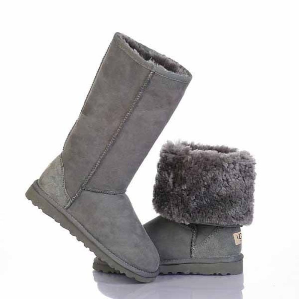 Ugg Classic Tall 5815 Boot Grey Size 7 EUC